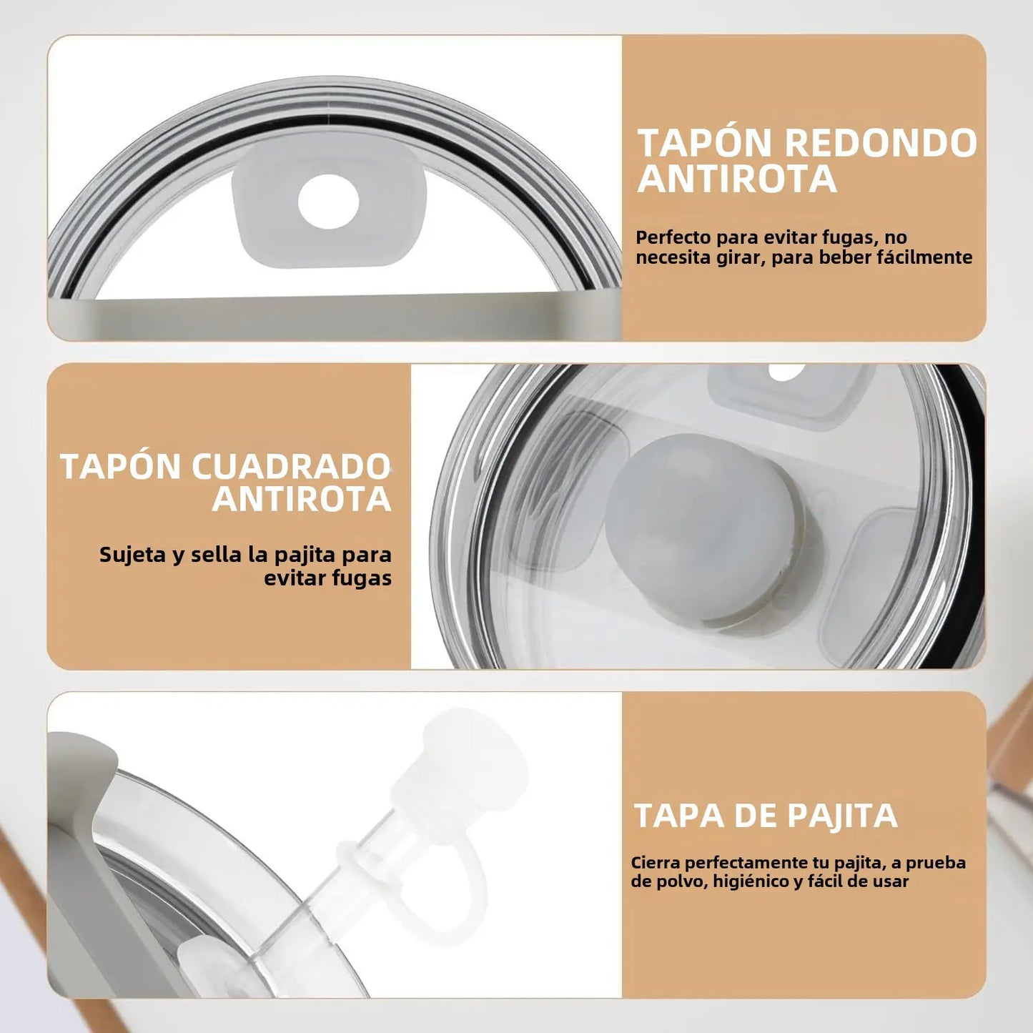 Tapon Antiderrames Genérico para Stanley Quencher