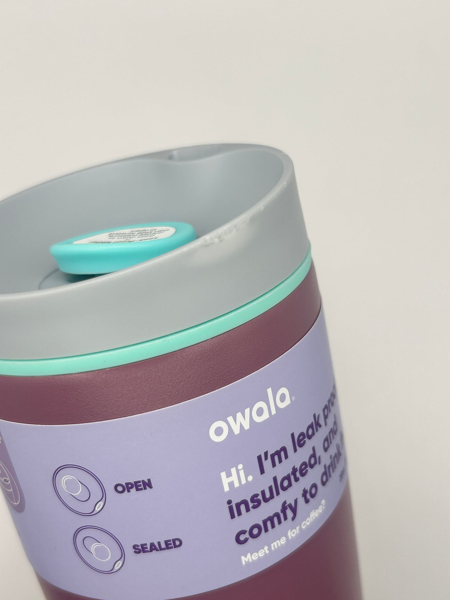 🟡 Nivel 2 Owala SmoothSip® Slider 20oz Color Plum Perfect- Envio Gratis