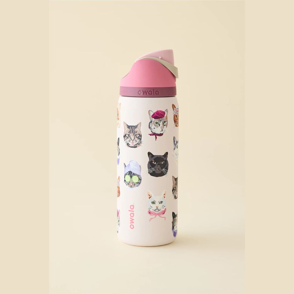 PREVENTA Owala FreeSip® 32oz - Edición Cat Collage Exclusivo UO