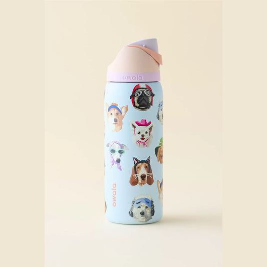 PREVENTA Owala FreeSip® - 32oz | 946 mL - Edición Dog Collage Exclusivo UO