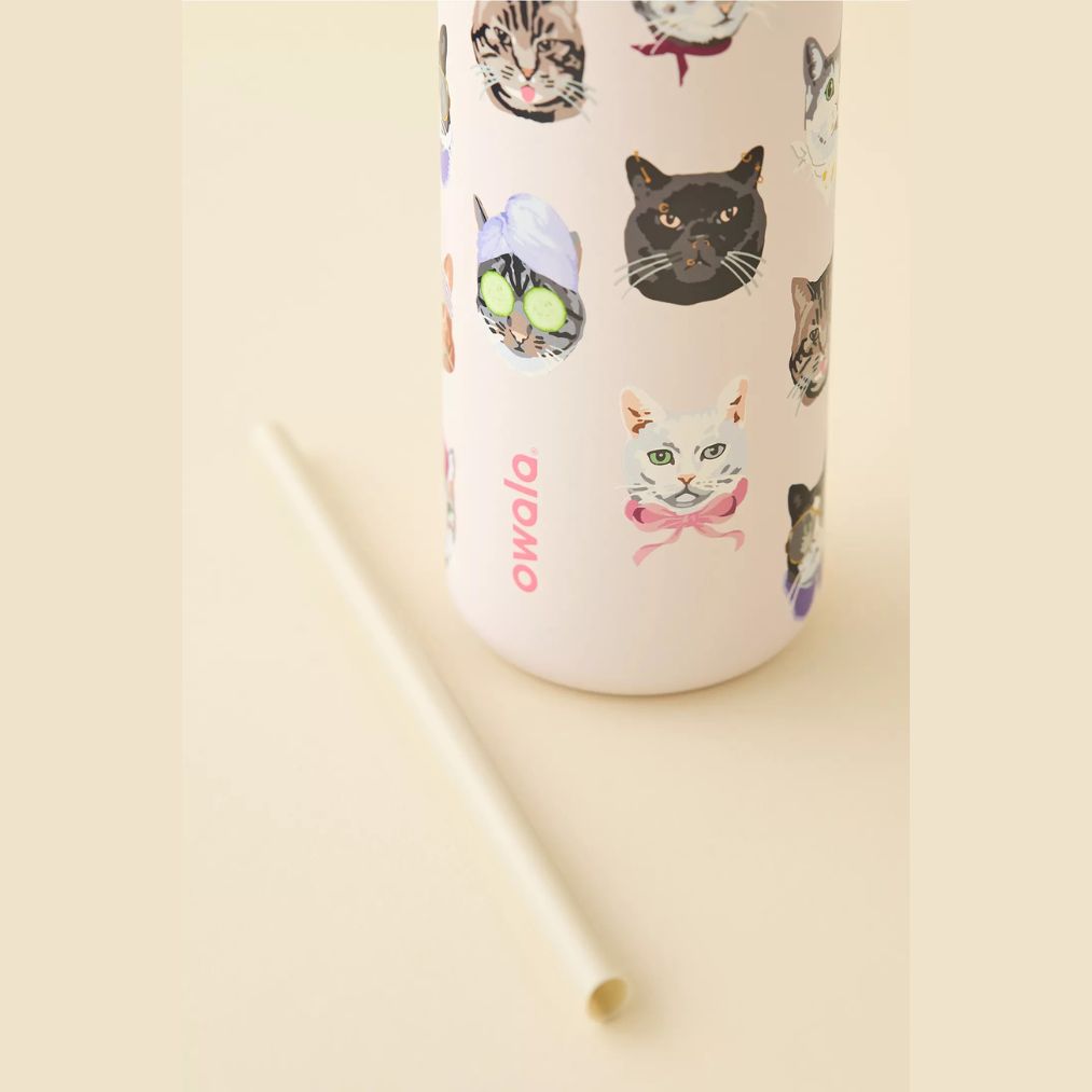 PREVENTA Owala FreeSip® 32oz - Edición Cat Collage Exclusivo UO
