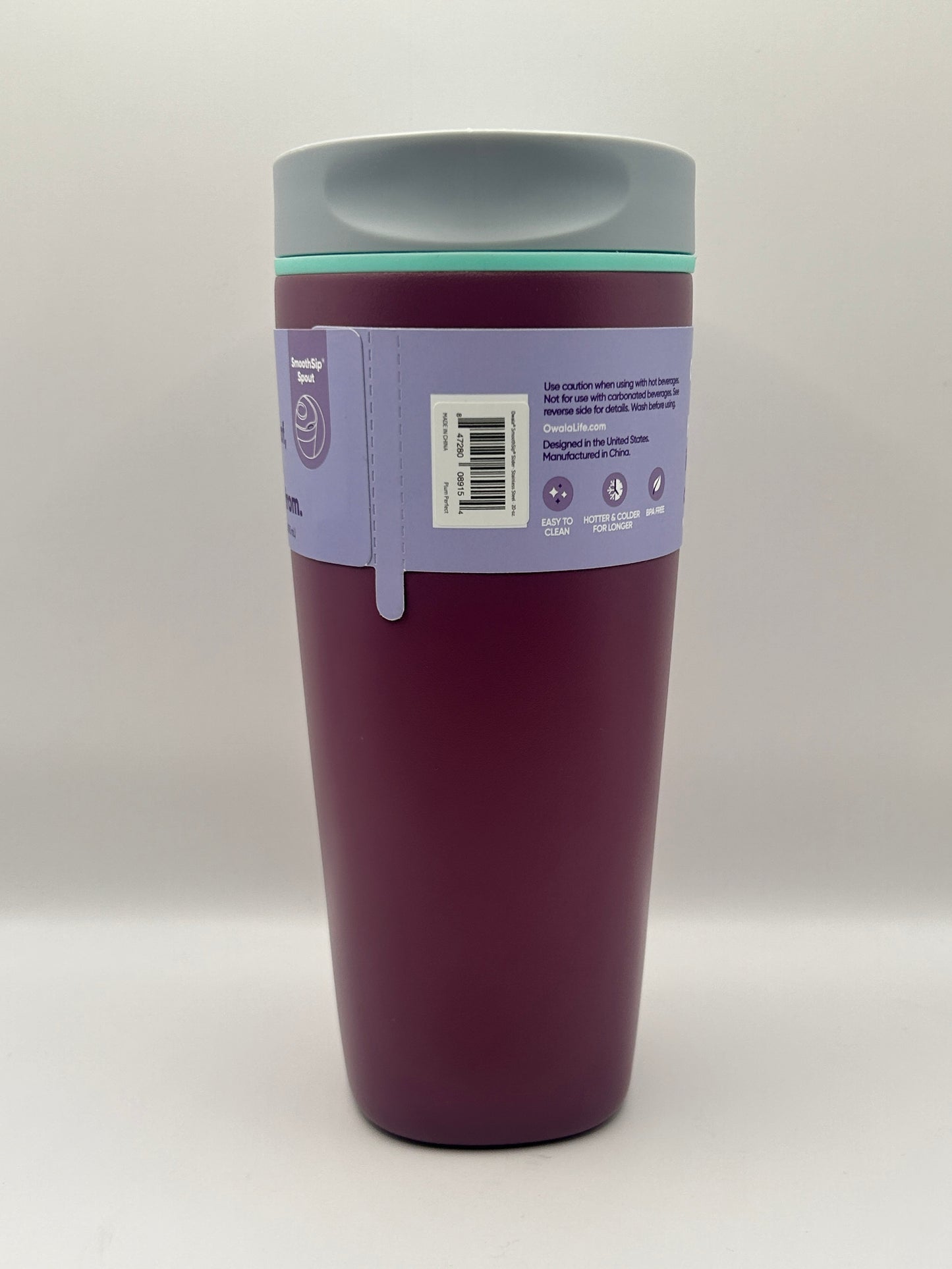 🟡 Nivel 2 Owala SmoothSip® Slider 20oz Color Plum Perfect- Envio Gratis