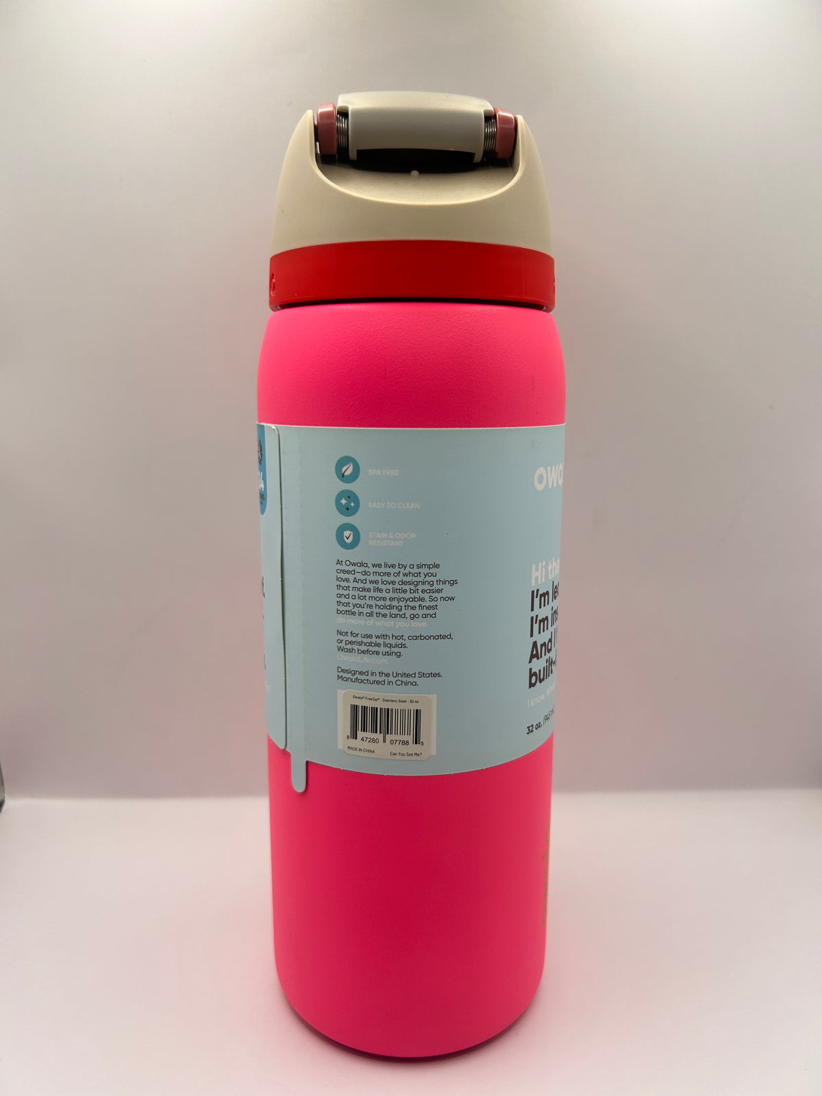 🟡 Nivel 2 Owala FreeSip® 32oz Color Can You See Me? - Envio Gratis
