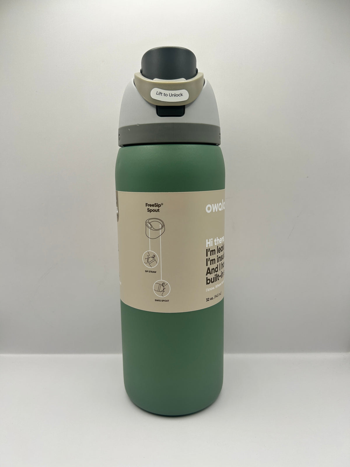 🟡 Nivel 2 Owala FreeSip® 32oz Color Green House - Envio Gratis